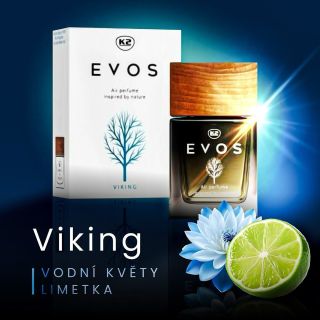 Kvalitní parfém do auta K2 EVOS VIKING je možné nastříkat do interiéru vozu (pozor na plasty a kůži). Projeďte pořádně a...